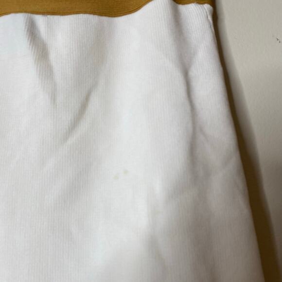 SIGNIFICANT OTHER Anna Two-Tone Knit Wrap Midi Skirt Cream Almond Size 6 - Picture 8 of 9